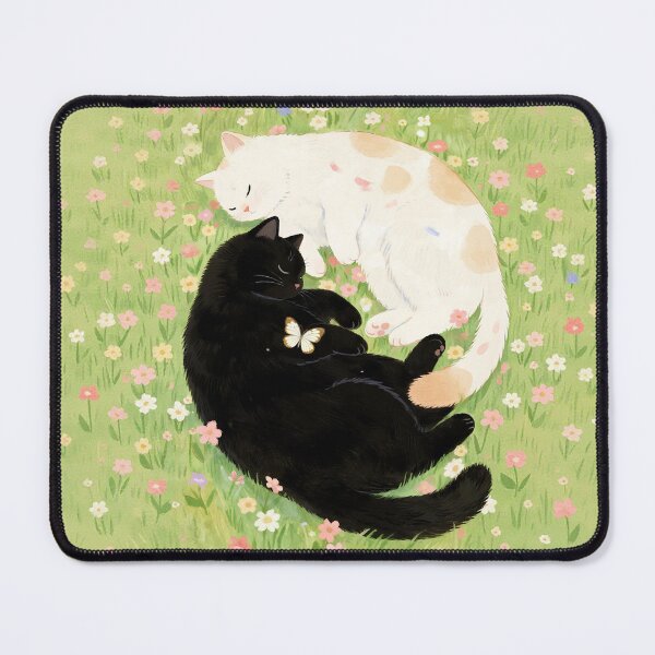 Item preview, Black cat and white cat designed and sold by xianxiu-ling.