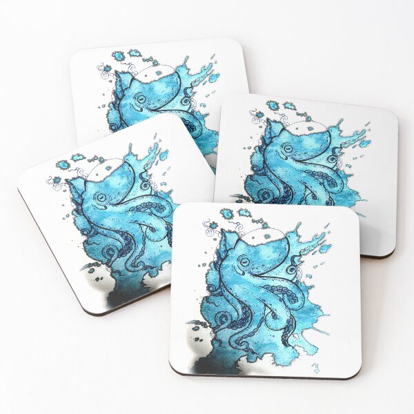 Item preview, Blue Ink Octopus designed and sold by Floboutique.