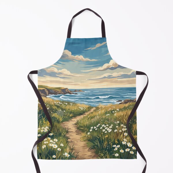Item preview, Vintage Painted Coastal Meadow Digital Poster designed and sold by STTrillionTEES.