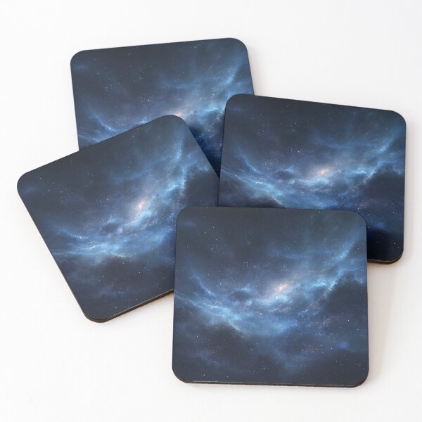 Item preview, Blue Nebula Galaxy Deep Space Starfield Cosmic Sky Art designed and sold by Faithlines.