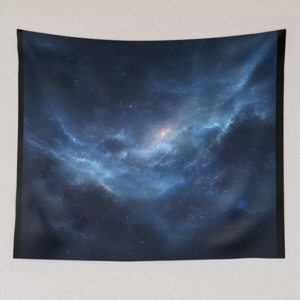 Item preview, Blue Nebula Galaxy Deep Space Starfield Cosmic Sky Art designed and sold by Faithlines.