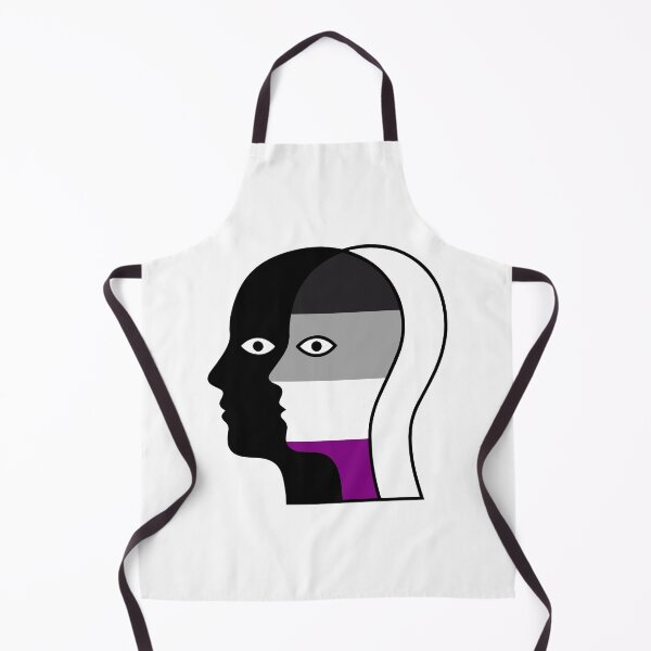 Item preview, Abstract Asexual Pride Flag Face - Minimalist Optical Illusion designed and sold by Cannaxes Studio.