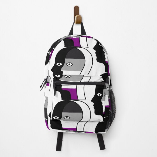 Item preview, Abstract Asexual Pride Flag Face - Minimalist Optical Illusion designed and sold by Cannaxes Studio.