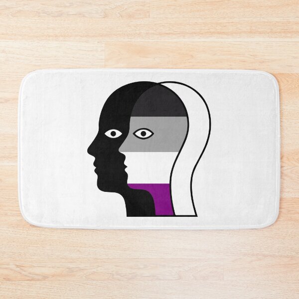 Item preview, Abstract Asexual Pride Flag Face - Minimalist Optical Illusion designed and sold by Cannaxes Studio.
