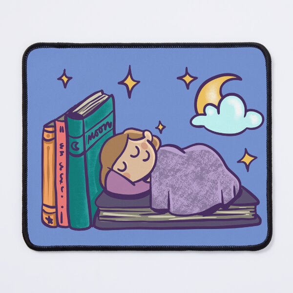 Item preview, Bedtime reader cute book sticker girl designed and sold by sianelliot.