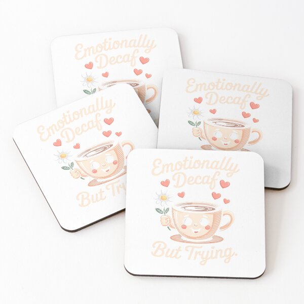 Item preview, Emotionally Decaf But Trying – Cute Coffee Quote Premium Tri-Blend T-Shirt designed and sold by KTY-NUSS.