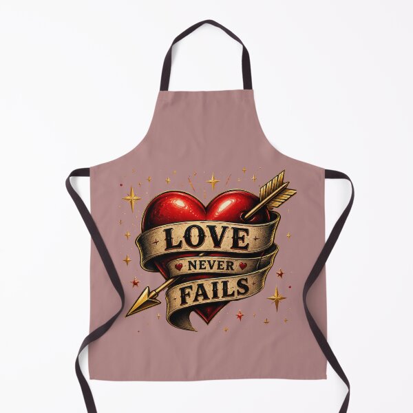 Item preview, Love Never Fails – Romantic Quote Design for Couples designed and sold by JagrDesigns.