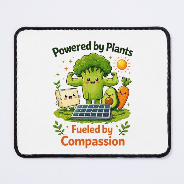Item preview, Powered by Plants designed and sold by RGUVegan.