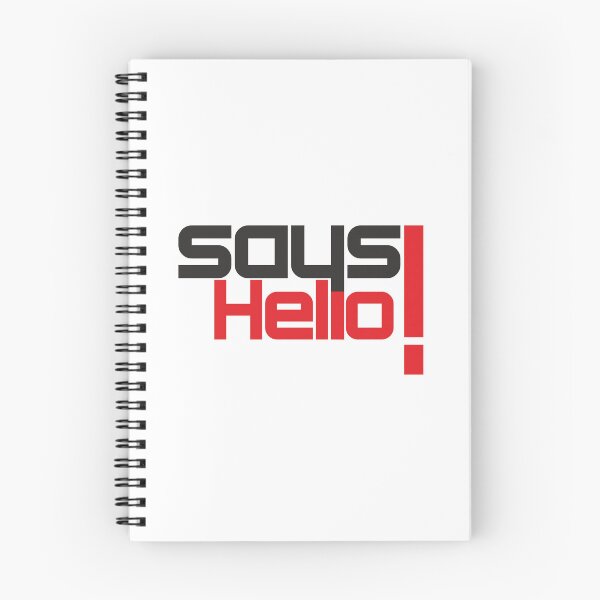 Item preview, says hello designed and sold by Sunder Art.
