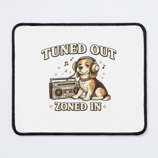 Item preview, Tuned Out Zoned In Dog designed and sold by DigiHouse.