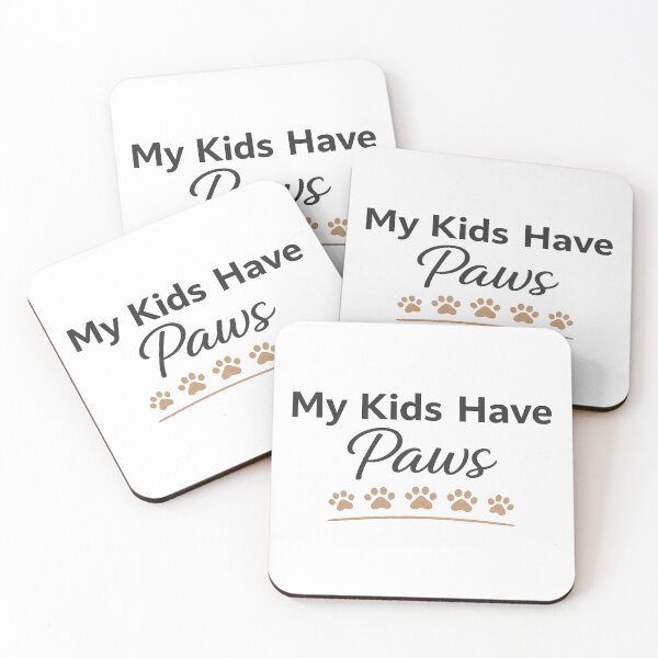 Item preview, My Kids Have Paws Cute Pet Mom Mother’s Day Dog Cat Lover T-Shirt designed and sold by warlistop.