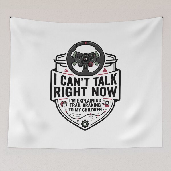 Item preview, I Cant Talk Right Now Explaining Trail Braking to My Children designed and sold by Fenay Designs.