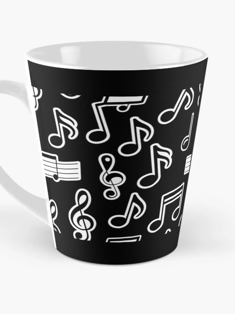 Thumbnail 3 of 4, Coffee Mug, Musical Notes Pattern Design designed and sold by SteezeeStore.