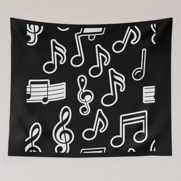 Item preview, Musical Notes Pattern Design designed and sold by SteezeeStore.