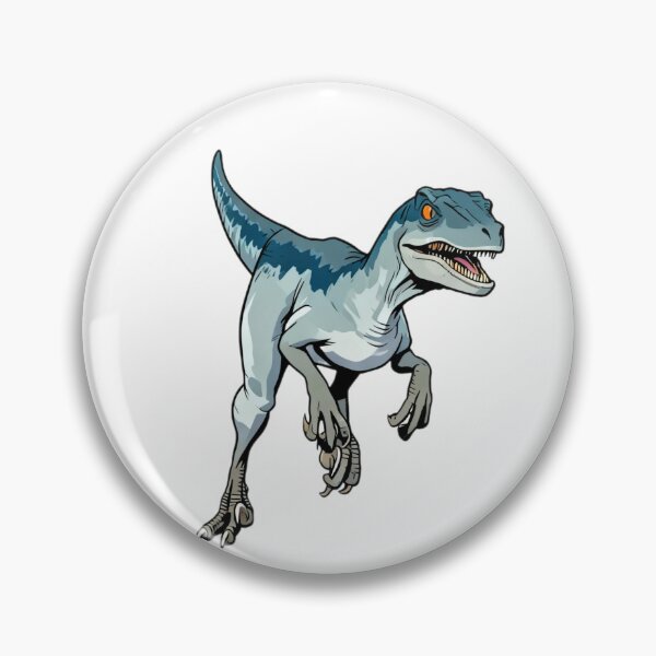 Item preview, Agile Blue Velociraptor in Motion designed and sold by Bubble-Bay Shop.