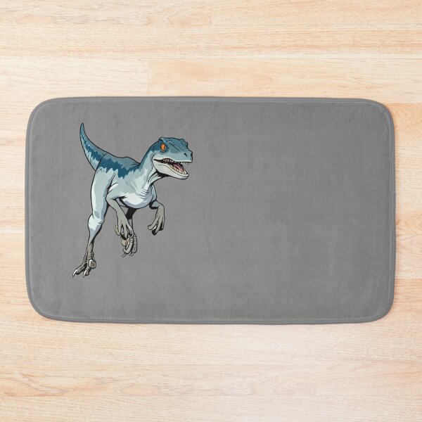 Item preview, Agile Blue Velociraptor in Motion designed and sold by Bubble-Bay Shop.