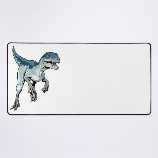 Item preview, Agile Blue Velociraptor in Motion designed and sold by Bubble-Bay Shop.
