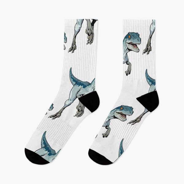 Item preview, Agile Blue Velociraptor in Motion designed and sold by Bubble-Bay Shop.