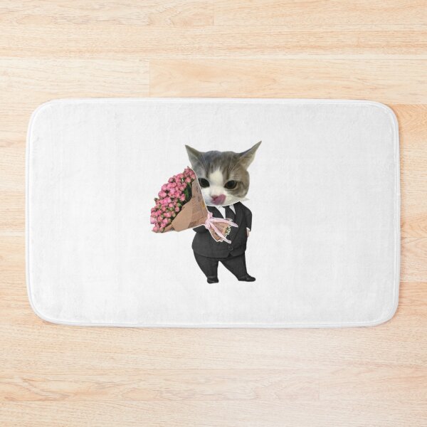 Item preview, Cat In Tuxedo Holding Bouquet Gentleman Sticke designed and sold by Mustangana.