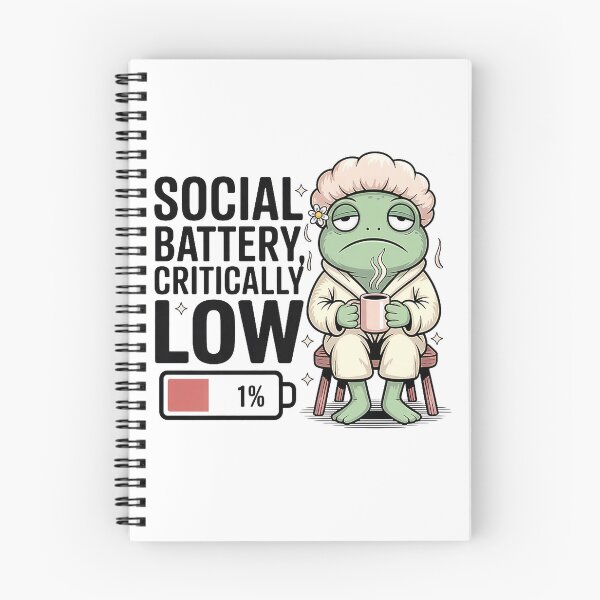 Item preview, Funny Social Battery Critically Low Frog Introvert Premium Tri-Blend T-Shirt designed and sold by gidget-gadget.