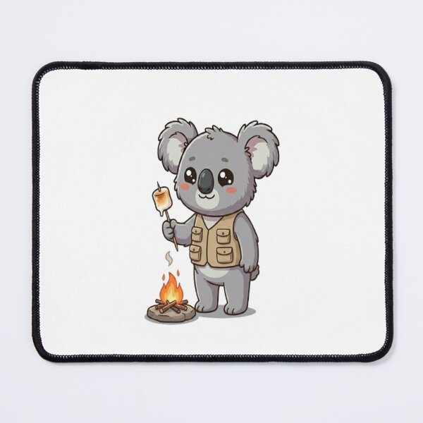 Item preview, Cute Koala Roasting Marshmallow Campfire designed and sold by Ella_Sketch.