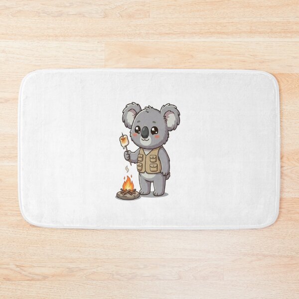 Item preview, Cute Koala Roasting Marshmallow Campfire designed and sold by Ella_Sketch.