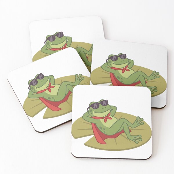 Item preview, Chill Superhero Frog Relaxing In Cape designed and sold by Art by Debasish.