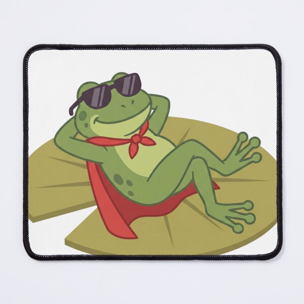 Item preview, Chill Superhero Frog Relaxing In Cape designed and sold by Art by Debasish.