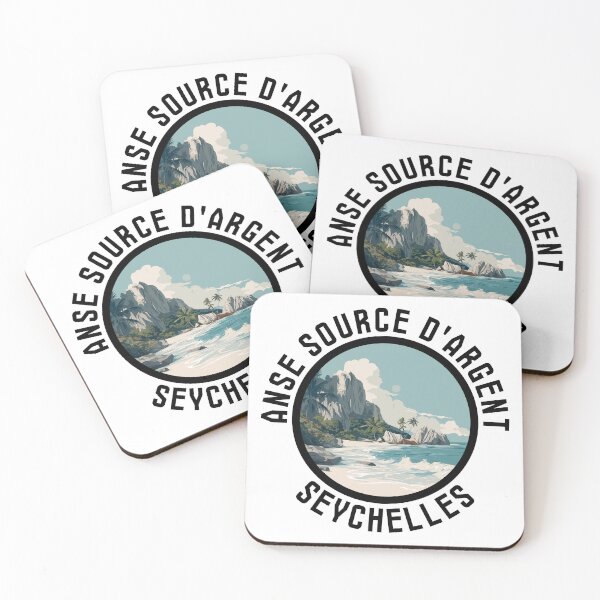 Item preview, Anse Source d’Argent - Seychelles (with Black Lettering) designed and sold by VelvetRoom.