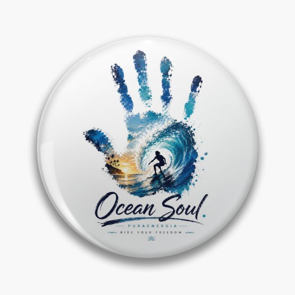Item preview, Ocean Soul T-Shirt – Surf Wave PuraEnergia Beach Design designed and sold by Puraenergia Stickers.