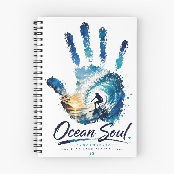 Item preview, Ocean Soul T-Shirt – Surf Wave PuraEnergia Beach Design designed and sold by Puraenergia Stickers.
