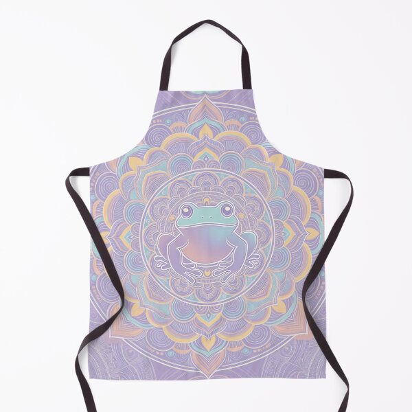 Item preview, Zen Pastel Frog Mandala - Cute Spiritual Animal Art designed and sold by Chromatic Artistry.
