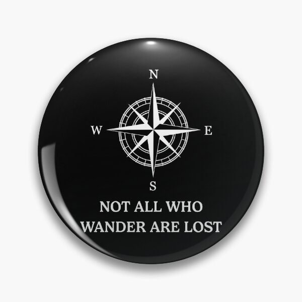 Item preview, Not All Who Wander Are Lost Adventure Compass Travel designed and sold by RareBunny.