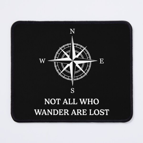 Item preview, Not All Who Wander Are Lost Adventure Compass Travel designed and sold by RareBunny.