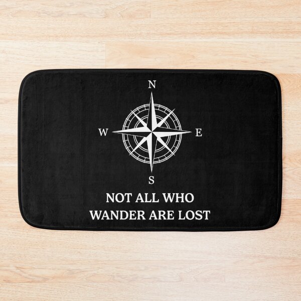 Item preview, Not All Who Wander Are Lost Adventure Compass Travel designed and sold by RareBunny.