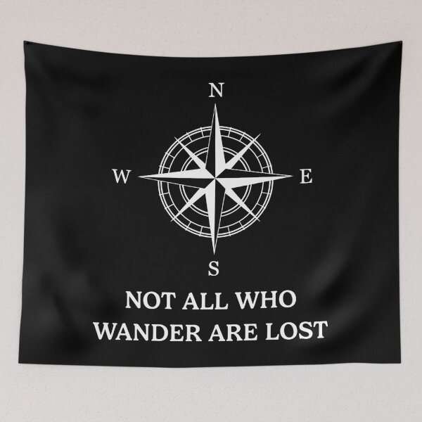 Item preview, Not All Who Wander Are Lost Adventure Compass Travel designed and sold by RareBunny.