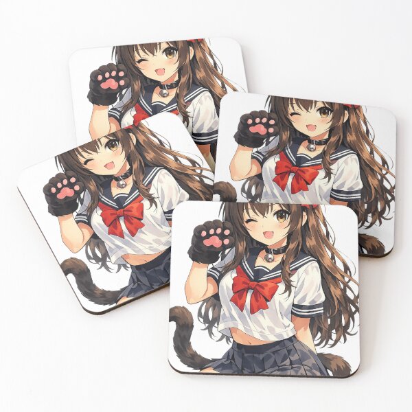 Item preview, Sweet Anime Kitty Girl – Cute Kawaii Cat Girl Aesthetic Design designed and sold by AnimDream .