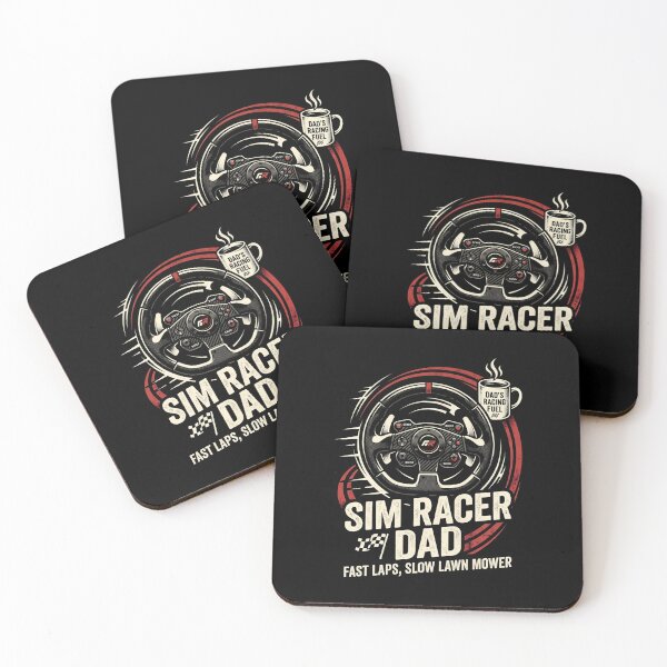 Item preview, Sim Racer Dad Fast Laps Slow Lawn Mower designed and sold by Fenay Designs.