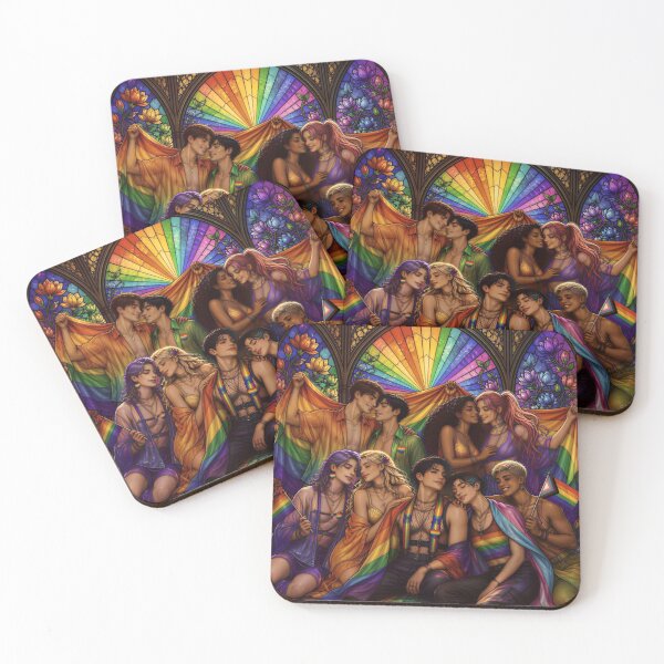 Item preview, Radiant Pride: Diverse Community in Vibrant Stained Glass Art designed and sold by Soluna Studio.