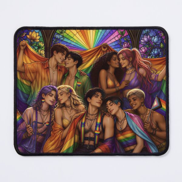 Item preview, Radiant Pride: Diverse Community in Vibrant Stained Glass Art designed and sold by Soluna Studio.