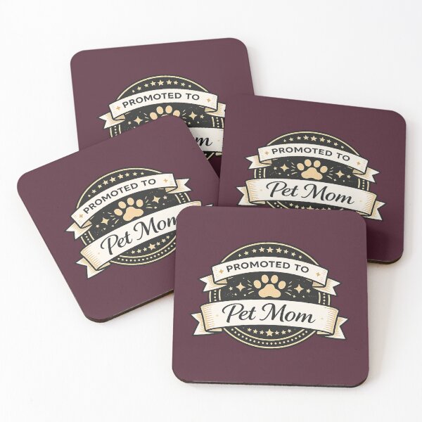 Item preview, Promoted To Pet Mom Funny Dog Cat Lover Mother’s Day Badge T-Shirt designed and sold by warlistop.