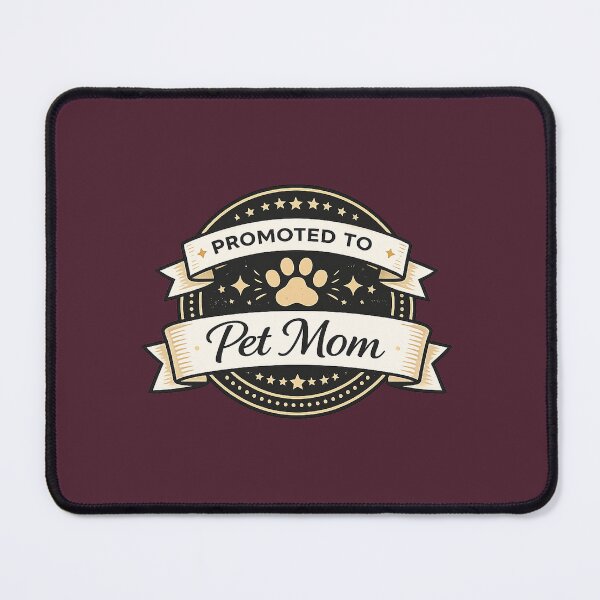 Item preview, Promoted To Pet Mom Funny Dog Cat Lover Mother’s Day Badge T-Shirt designed and sold by warlistop.