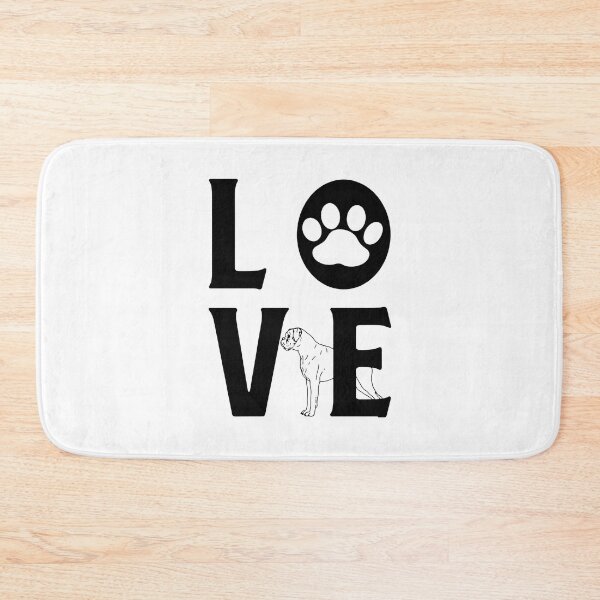 Item preview, LOVE Boxer Dog Paw Typography Shirt designed and sold by Dmo3HarkoArt.