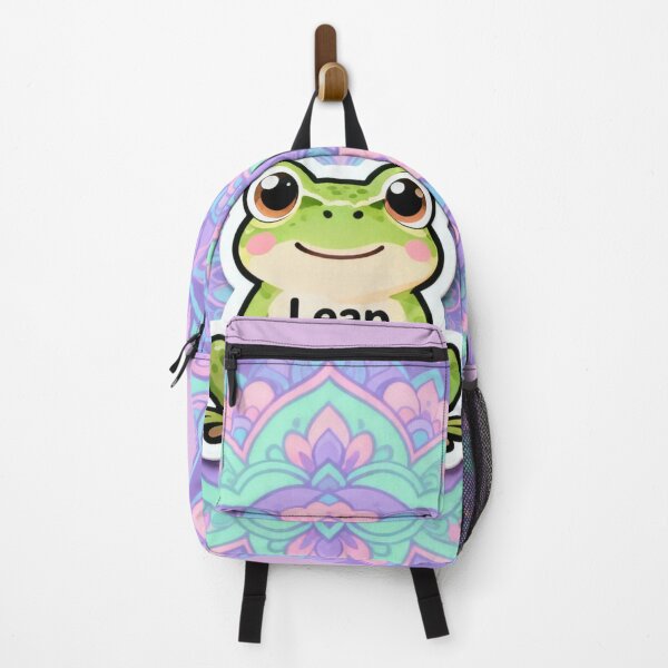 Item preview, Cute Frog Leap with Joy Inspirational Quote Kawaii Aesthetic Sticker" designed and sold by Chromatic Artistry.