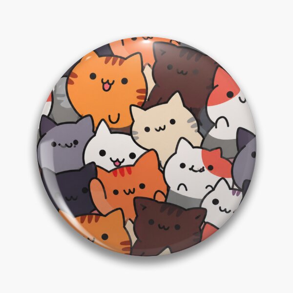 Item preview, Kawaii Cat Pattern Backpack – Cute Chibi Cats Seamless Aesthetic Design designed and sold by IconicDesignsXd.