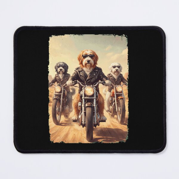 Item preview, Funny Bearded Collie Motorcycle Meme Dog Lover designed and sold by DoodleTortle.