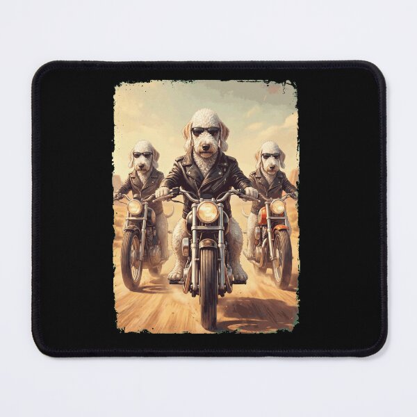 Item preview, Funny Bedlington Terrier Motorcycle Meme Dog Lover designed and sold by DoodleTortle.
