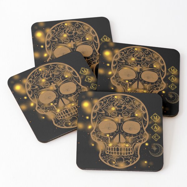 Item preview, ​Mystic Afterlife Club: Golden Calavera M.A.C. designed and sold by MilaVibeStudio.