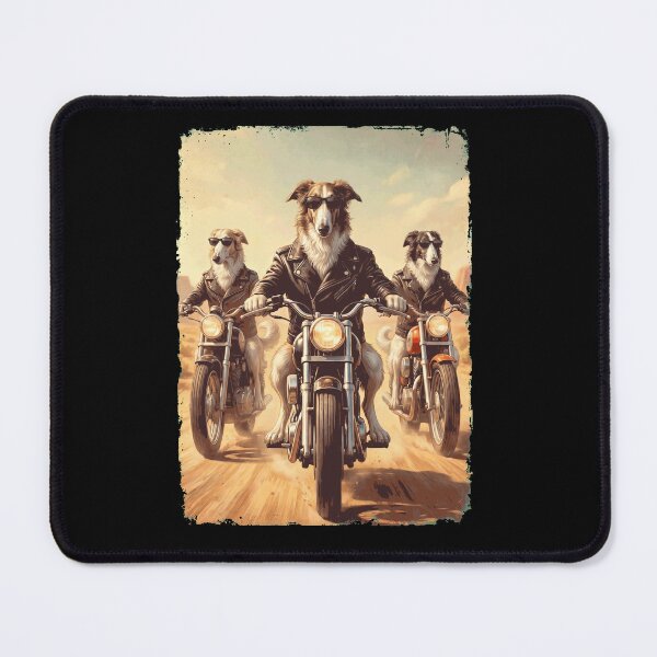 Item preview, Funny Borzoi Motorcycle Meme Dog Lover designed and sold by DoodleTortle.