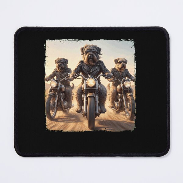 Item preview, Funny Bouvier des Flandres Motorcycle Meme Dog Lover designed and sold by DoodleTortle.